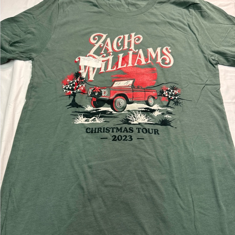 Zach Williams Christmas Tour 2023 Graphic Tee - Green & Red